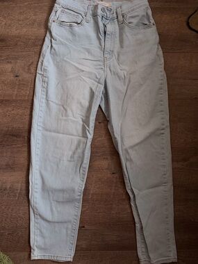 Levi's Light Blue High-Rise Tapered Jeans